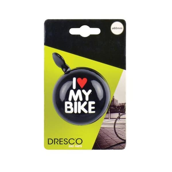 Dresco ding Dong I love My Bike 60 mm stålsvart
