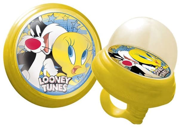 Cykelklocka - Looney Tunes - Squeezy modell - Tweety och Sylvester - Blå - För pojkar