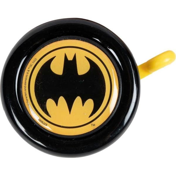 Barncykelklocka i metall Batman Svart Gul Superhjälte Bat Man