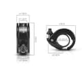 Miniatyrbild 5 av 5: INF Conch Style Hidden Bicycle Bell - Loud and Clear Sound Transparent+svart
