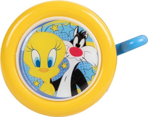 Tataway Barncykel för barn tjej Looney Tunes metall Titi Sylvester blå gul - Cykel