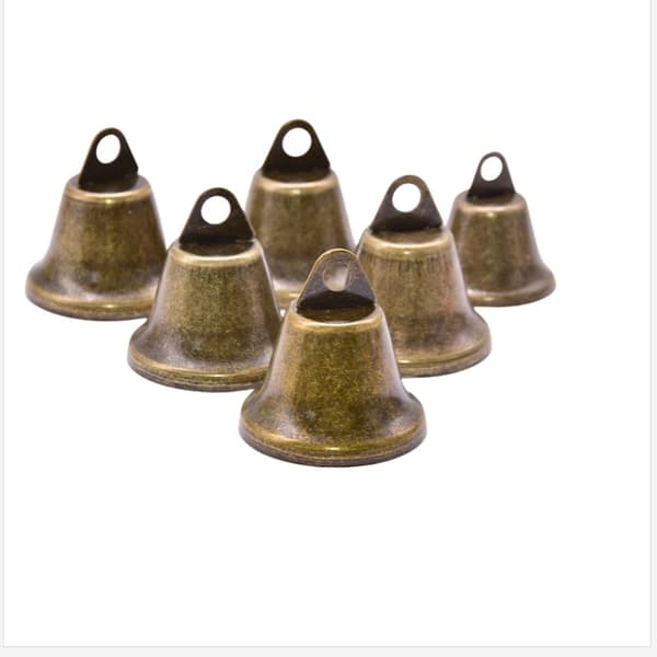 INF 10-pakning anti-tapte bjeller i antikk bronse 22 mm