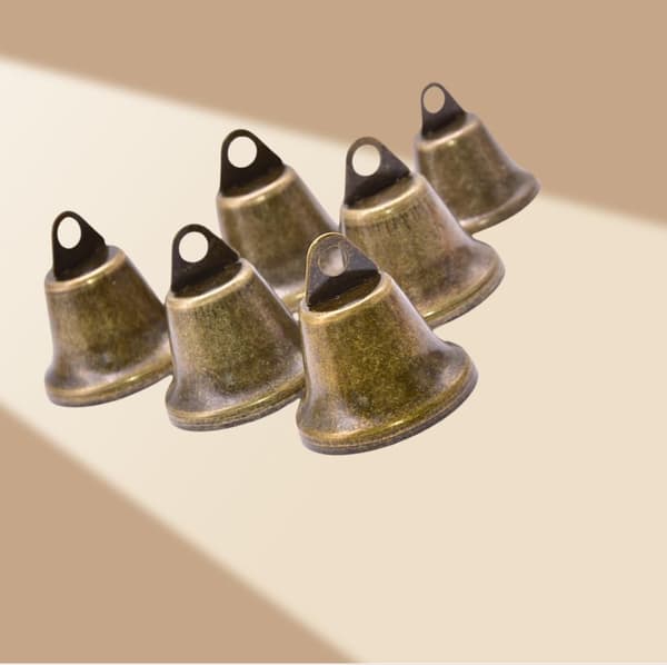 INF 10-pak antikke bronzeklokker mod tab 32mm