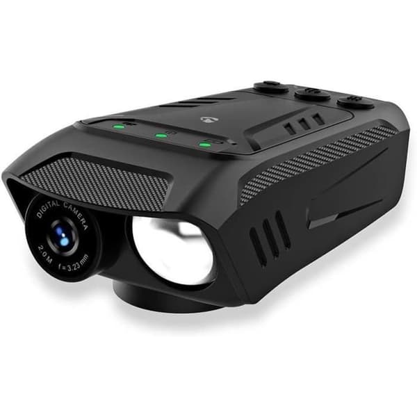 Cykelkamera 3 i 1 - Nedis - Full HD - LED-lampa 600 lm - Signalhorn 100 dB - Batteri 2500 mAh