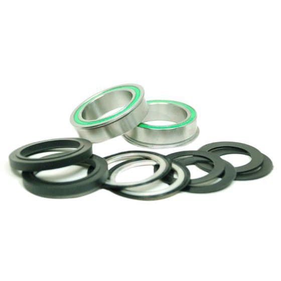 Wheels Manufacturing Bb86 To 30 Mm Flanged. Dual Row Pressfit 86/92 Abec-3 Svart,Silver