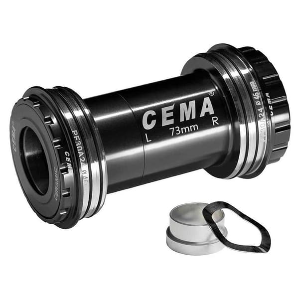 Cema Bottenfästeskoppar I Rostfritt Stål För Sram Gxp Pf30a Interlock Silver 73 mm