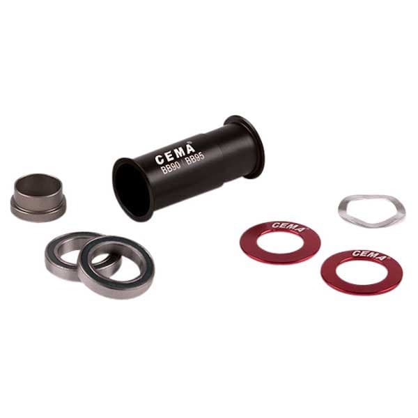 Cema Bundbeslag I Krom Stål Til Shimano Bb90-bb95 Søvfarvet 90.5/95 mm