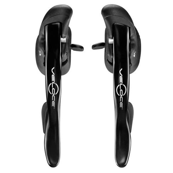 Campagnolo Bromshandtagssats Med Flytta Veloce Ergopower Road Lever Eu Svart 10s