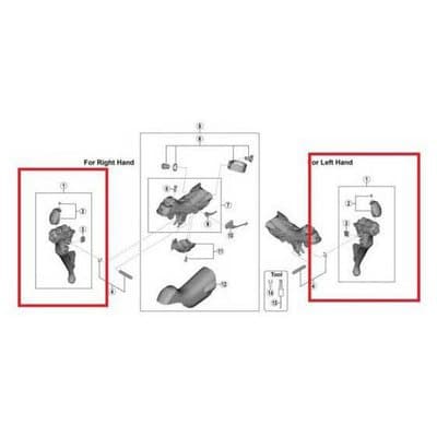 Shimano Lever Right R8000 Grå