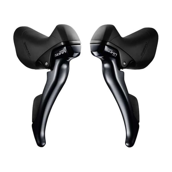 Shimano Jarrukahva Kanssa Vaihdevipu Dual Control Lever (3x9-speed) Sora Eu Hopeinen 3 x 9s