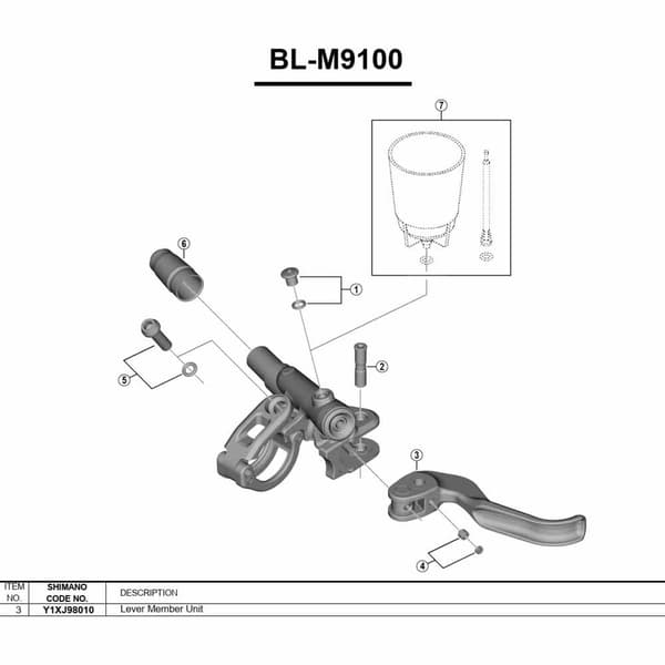Shimano Bremse Bl-m9100 Sort