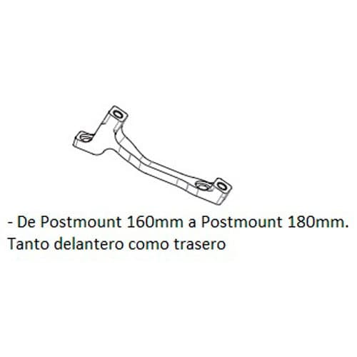Hope Postmonterad Skivadapter L Svart 180 mm