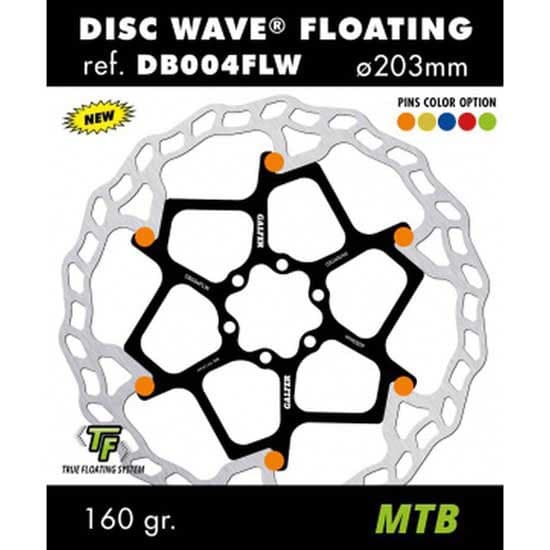 Galfer Bromsskiva Wave Floating Disc Svart 180 mm