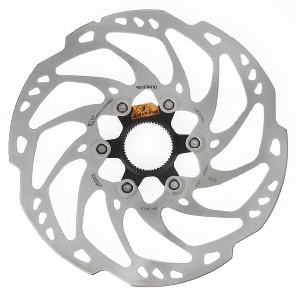 Shimano Bremseskive Slx Center Lock Ice Tec Sort,Søvfarvet 203 mm