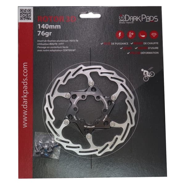 Darkpads Bromsskiva Disc Rotor 3d Silver 160 mm