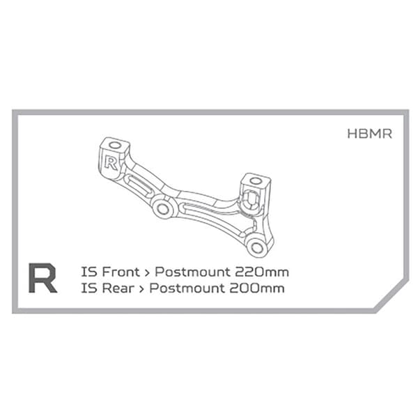 Hope Postmount Disc Adapter R Is Sort 220 / 200 mm