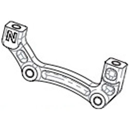 Hope Fram/bak N Is Skiva Adapter. Postmount Svart 200 mm / 180 mm