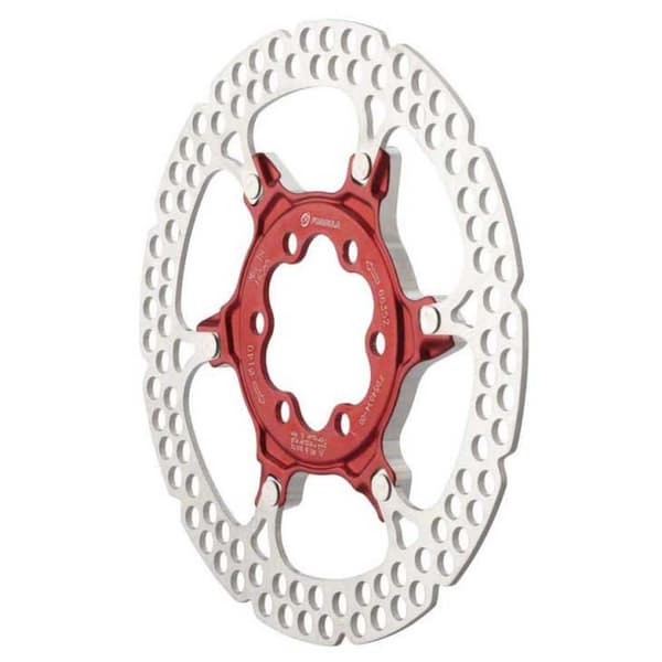 Formula Bromsskiva Two Pieces Disc With Screws Röd,Silver 140 mm