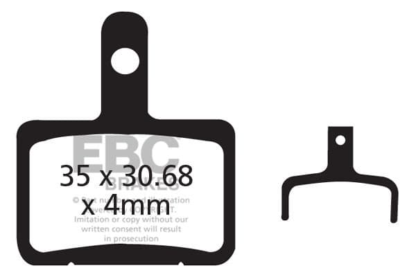 CFA327HH - Cykelbremseklodser (sintret) fra EBC Brakes