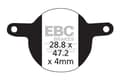 Miniatyrbild 1 av 2: CFA331 - Cykelbromsbelägg (organiska) EBC-bromsar