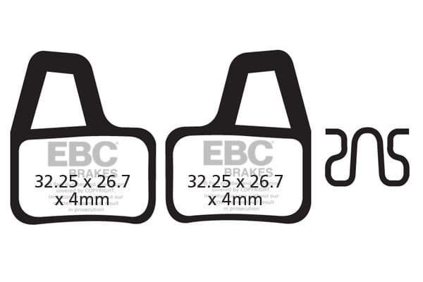 CFA404HH - Cykelbremseklodser (sintret) fra EBC Brakes