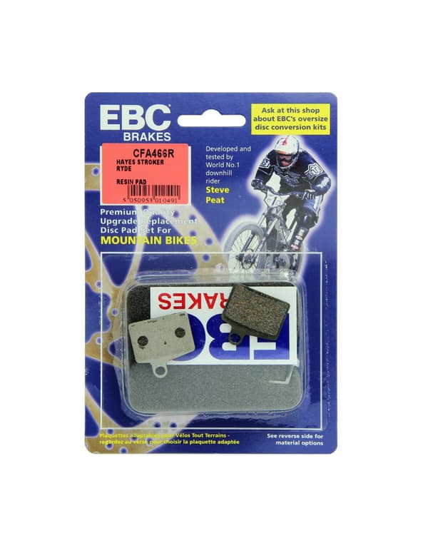 CFA466R - Cykelbromsbelägg (organisk prestanda) EBC-bromsar