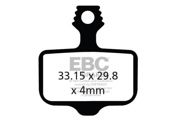 CFA472HH - Cykel bremseklodser (sintrede) EBC Bremser