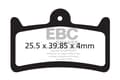 Miniatyrbild 1 av 2: CFA639R - Cykelbromsbelägg (organisk prestanda) EBC-bromsar