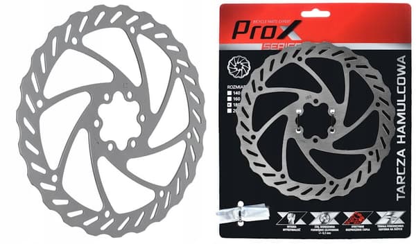 PROX DR-04 180MM bremseskive + 6 T25-bolte