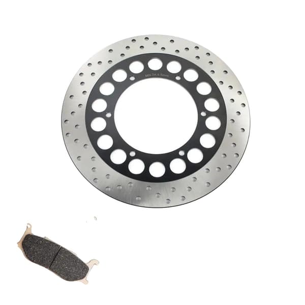 Bromsskiva Rotor, Rostfritt Stål 420, Främre Placering, 29,8 mm Diameter,Svart