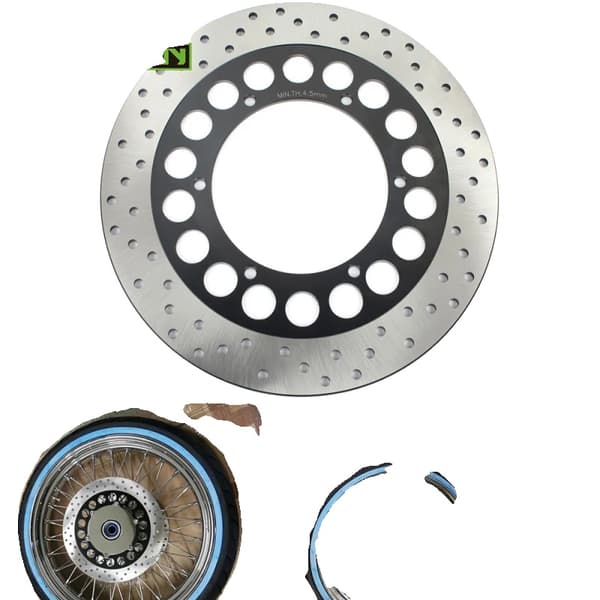 Bromsskivrotor, rostfritt stål, 29,8 mm diameter, lättviktsdesign,SVART