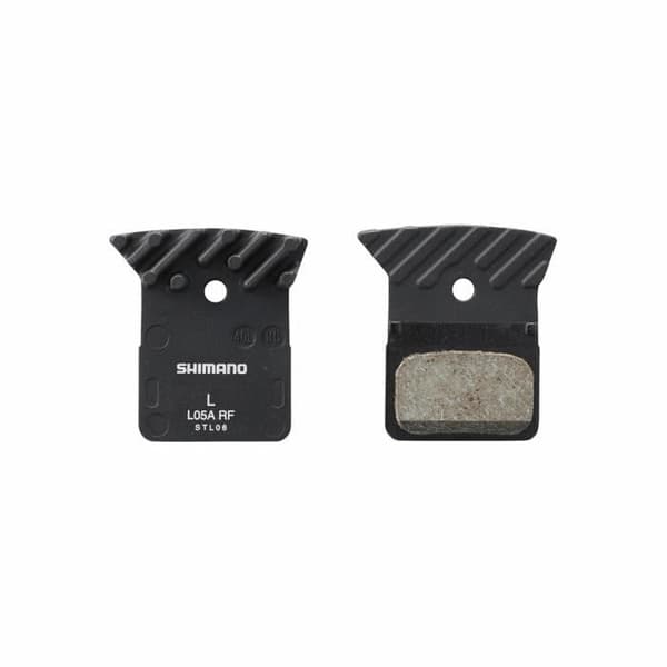 Shimano L05A cykelbromsbelägg - hartsbelägg och fjäder - svart
