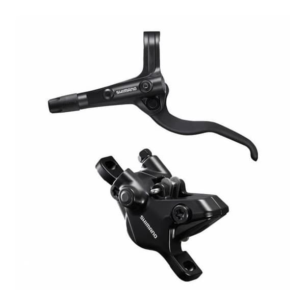 Hydraulisk mtb skivbroms shimano mt401 främre svart slang 1000mm justerbart dubbelkolvsystem (utan skiva) (sats)