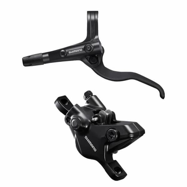 Hydraulisk mtb skivbroms shimano mt401 främre svart slang 1000mm justerbart dubbelkolvsystem (utan skiva) (sats)