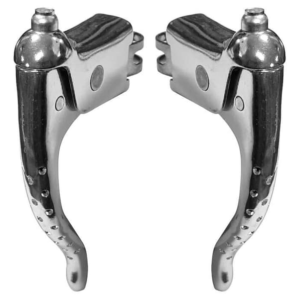 MAFAC vintage perforerad aero racingcykel bromshandtag - CYCLINGCOLORS - 120mm - Grå - Unisex