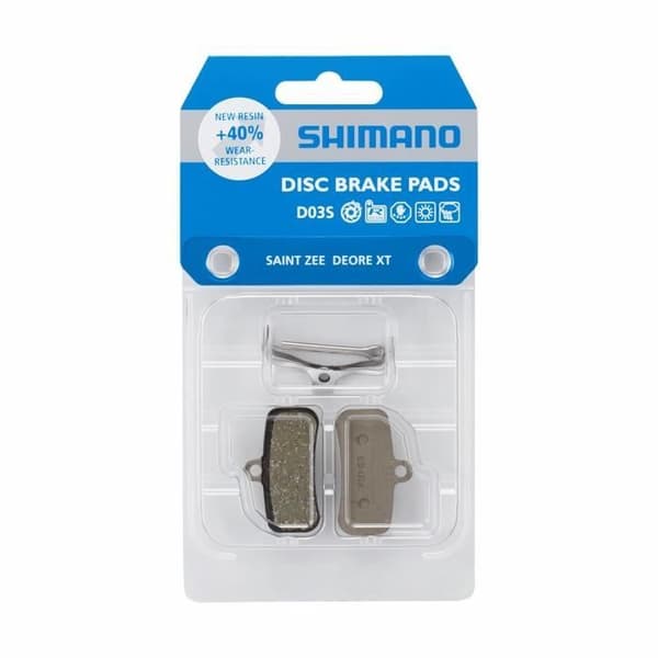 Shimano D03S-RX resin och fjäder cykelbromsbelägg med saxstift - Grå