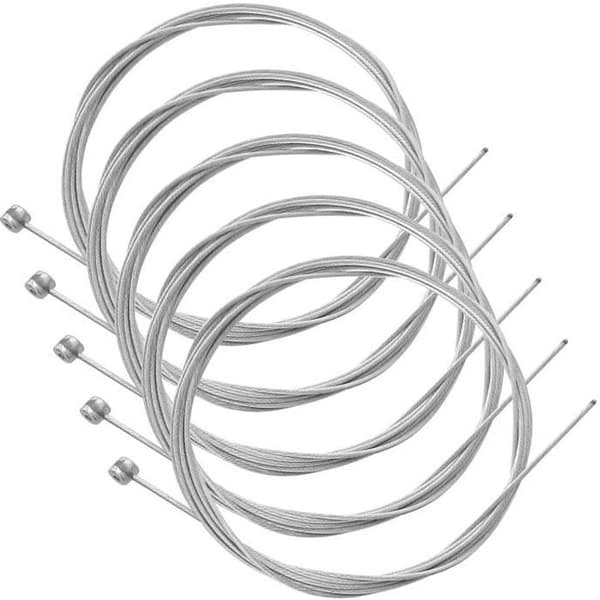 5x universal cykelbromskabel mtb vtc bmx city 2m 1,5mm cykel galvaniserat stål