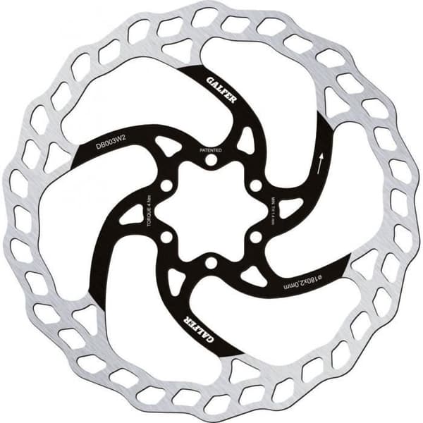 Galfer Bike Wave Bromsskiva - Grå - 180 mm