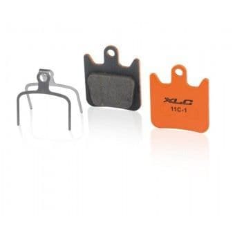 XLC bromsbelägg för broms till Hope X2 - Ekologisk - Set med 2 belägg - Orange revers