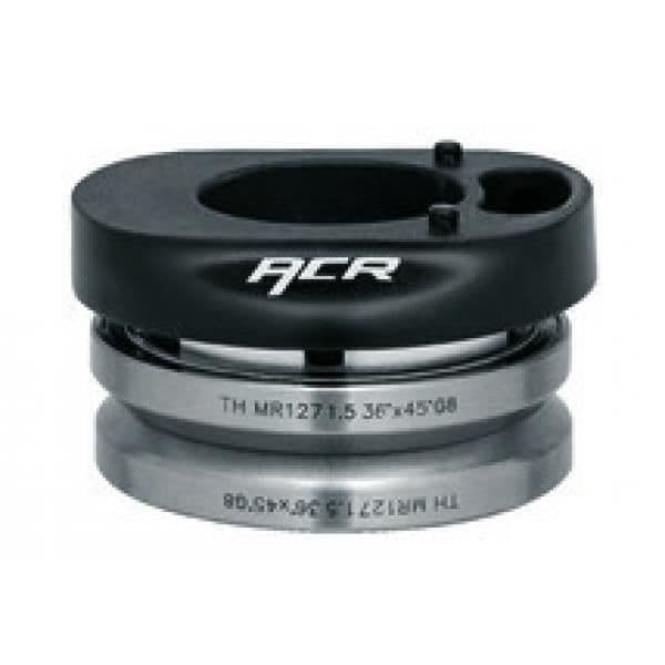 FSA n55 1,5 headset - svart/grå - för 55,8 mm rör - vinkelkontaktlager