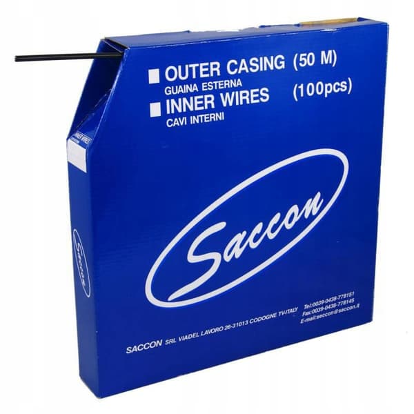 SACCON BREMSELINJER PANCER SORT 1mb + TEFLON