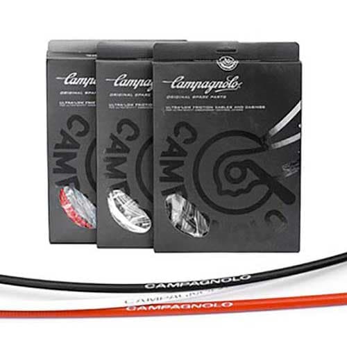 Campagnolo Cables And Cases Brake Set And Ultra Shift Musta