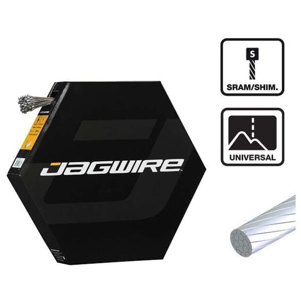 Jagwire Shift Housing Slick Stainless Sram 100units Hopeinen 1.1 x 2300 mm