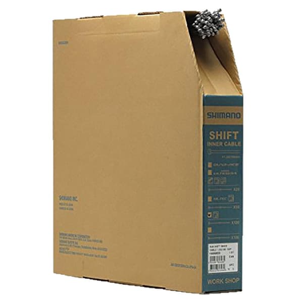 Shimano Cable 100pz.cambio 1.2x2100mm A.inox Sort