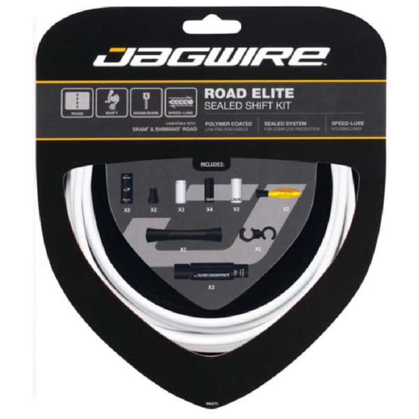 Jagwire Brake Cable Kit Sram/shimano Hvid