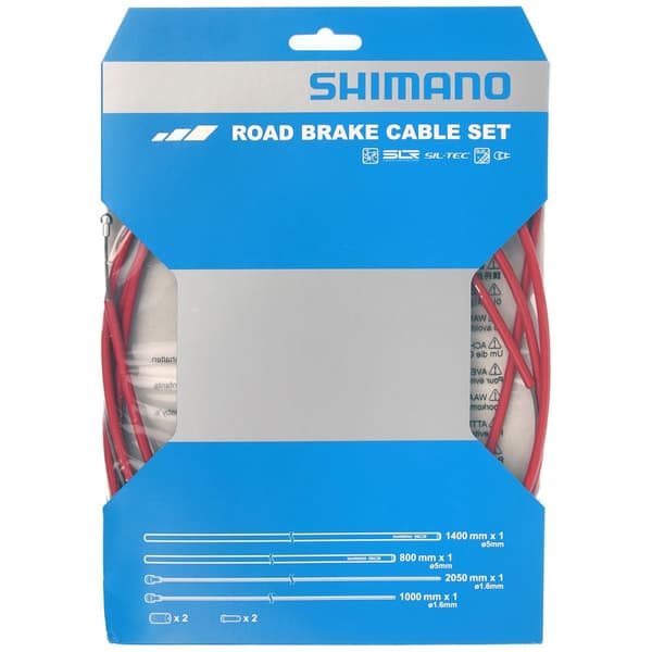 Shimano Bremsekabel Ptfe Road Rød