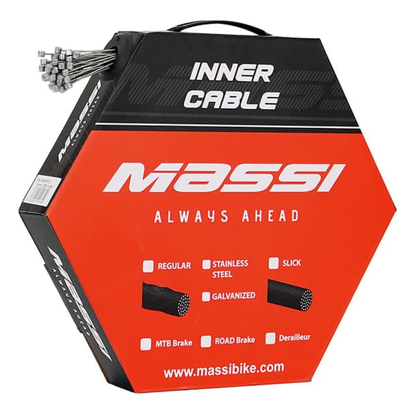 Massi Brake Mtb Stainless Box 50 Pieces Cable Sort,Søvfarvet