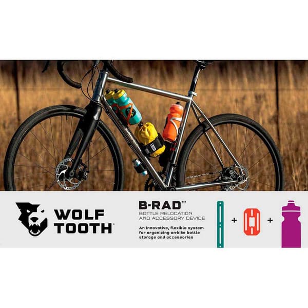 Wolf Tooth Vattenflaska Dubbeladapter B-rad Svart