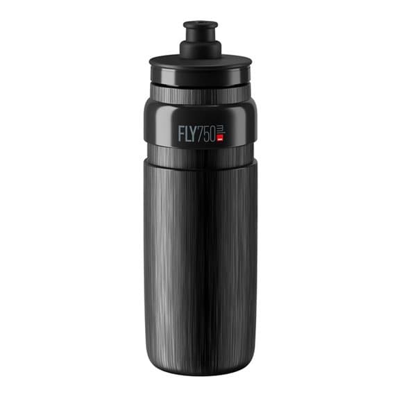 ELITE FLY TEX Bidon Svart Grå Logo 550ml SUPER LIGHT 54 gram