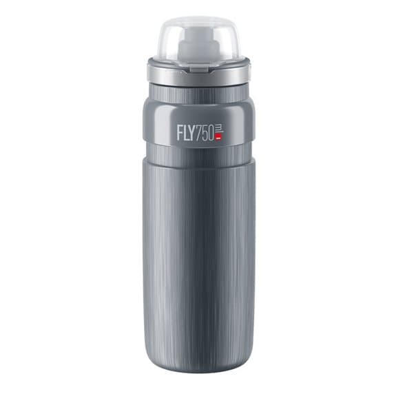 ELITE FLY MTB TEX Bidon Transparent Grå Logo 750ml SUPER LIGHT BPA FREE